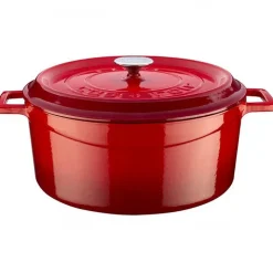 32 cm - Paderno Casseruola Rotonda In Ghisa Smaltata