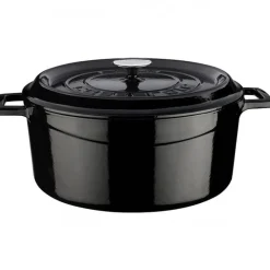 32 cm - Paderno Casseruola Rotonda In Ghisa Smaltata