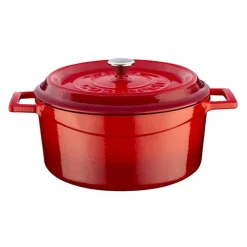 24 cm - Paderno Casseruola Rotonda In Ghisa Smaltata