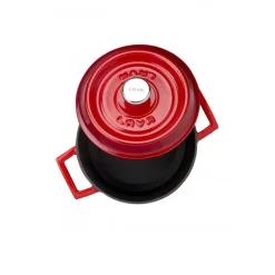 16 cm - Paderno Casseruola Rotonda In Ghisa Smaltata