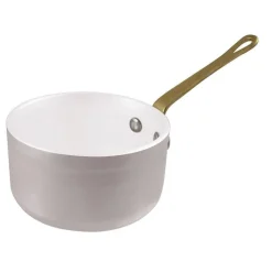 10 cm - Paderno Miniature Mini Casseruola Alta In Alluminio Con Manico In Ottone