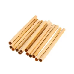 18 cm - Paderno Straws 10-12 mm Bamboo Set 24 Pcs