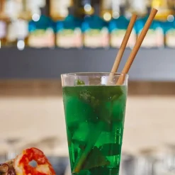 20 cm - Paderno Straws 5-7 mm Bamboo Set 24 Pcs