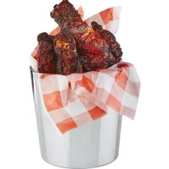 8.5 cm - Paderno Tableware Buffet & Display Cestello Porta Snack In Acciaio Inox