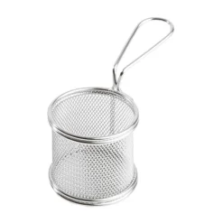 8 cm - Paderno Tableware Buffet & Display Cestello Porta Snack Rotondo In Acciaio Inox