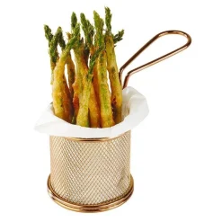8 cm - Paderno Tableware Buffet & Display Cestello Porta Snack Rotondo In Acciaio Inox