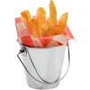9 cm - Paderno Tableware Buffet & Display Secchiello Porta Snack In Acciaio Inox