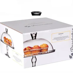 32 cm - Pasabahce Patisserie Alzata Torta Con Cupola in Vetro