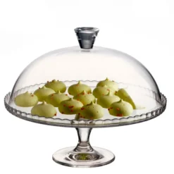 32 cm - Pasabahce Patisserie Alzata Torta Con Cupola in Vetro