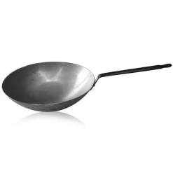 34 cm - Pintinox Excalibur Wok Con Manico In Ferro