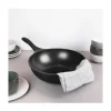 30 cm - Pintinox Pro Wok Con Coperchio In Alluminio Antiaderente