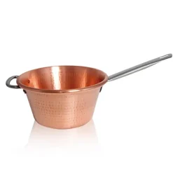 26 cm - Pintinox Rame Paiolo In Rame Stagnato Con Manico In Acciaio