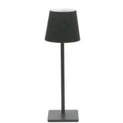 34 cm - Plisse Lampada Da Tavolo In Alluminio