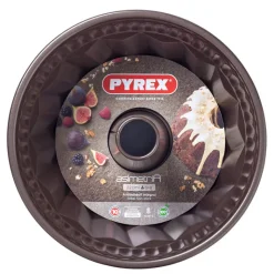 22 cm - Pyrex Asimetria Stampo Ciambella Rotondo Antiaderente