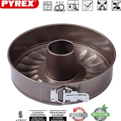 26 cm - Pyrex Asimetria Stampo Per Ciambella Apribile Antiaderente