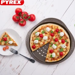 32 cm - Pyrex Asimetria Teglia Pizza Rotonda Antiaderente