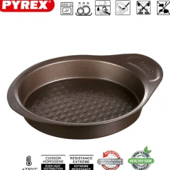 26 cm - Pyrex Asimetria Tortiera Rotonda Antiaderente