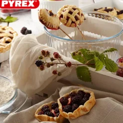 21 cm - Pyrex Bake & Enjoy Stampo Soufflè Rotondo In Vetro Borosilicato
