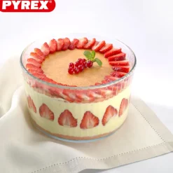 21 cm - Pyrex Bake & Enjoy Stampo Soufflè Rotondo In Vetro Borosilicato