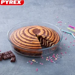 26 cm - Pyrex Bake & Enjoy Tortiera Rotondo in Vetro Borosilicato