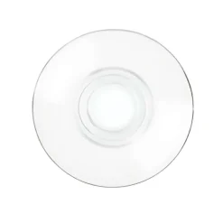 12.5 cm - RCR Cristalleria Italiana Caffè Universale Piattino Tazza In Vetro - Set 6 Pz