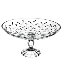 33 cm - RCR Laurus Centrotavola Rialzato Rotondo in Vetro