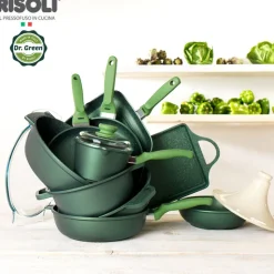 14 cm - Risoli Dr.Green Stone Casseruola Bassa Egg Sweet Antiaderente In Alluminio