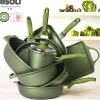 16 cm - Risoli Dr.Green Stone Extra Induction Casseruola Con Manico Antiaderente In Alluminio Con Coperchio