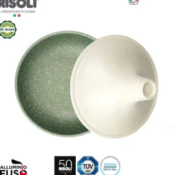 24 cm - Risoli Dr.Green Stone Tajine Antiaderente In Alluminio