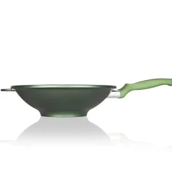 30 cm - Risoli Dr.Green Stone Wok Con Manico Antiaderente In Alluminio