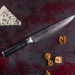 23 cm - Samura Damascus Coltello Giapponese In Acciaio di Damasco