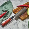 17.2 cm - Samura Okinawa Coltello Nakiri In Acciaio Inox