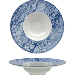 27.5 cm - Saturnia Bubble Piatto Fondo In Porcellana - Set 6 Pz