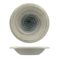 28 cm - Saturnia Giotto Around Piatto Fondo Pasta In Porcellana Set 6 Pz
