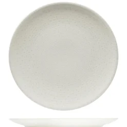 21 cm - Saturnia Nail Piatto Frutta Dessert In Porcellana - Set 12 Pz