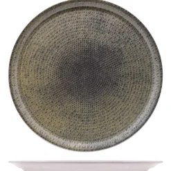 33 cm - Saturnia Nail Piatto Pizza In Porcellana - Set 6 Pz