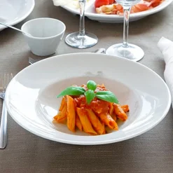 26.5 cm - Saturnia Napoli Piatto Pasta In Porcellana - Set 6 Pz