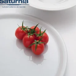 28 cm - Saturnia Napoli Piatto Pizza In Porcellana - Set 6 Pz