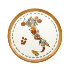 33 cm - Saturnia Pizza Handmade Piatto Pizza 3 Decori In Porcellana Set 6 Pz
