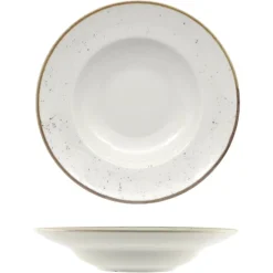26.5 cm - Saturnia Stains Piatto Pasta In Porcellana - Set 6 Pz