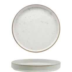 20 cm - Saturnia Stains Piatto Piano In Porcellana - Set 6 Pz