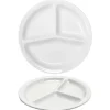 30 cm - Saturnia Tris Piatto Vassoio Rotondo In Porcellana - Set 6 Pz