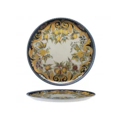 31 cm - Saturnia Tuscany Piatto Pizza In Porcellana - Set 6 Pz