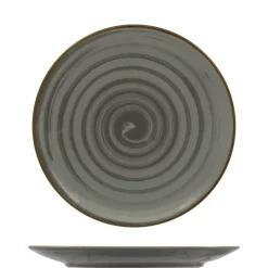 21 cm - Saturnia Vortex Piatto Frutta Dessert In Porcellana - Set 12 Pz