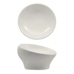 10.7 cm - Selecta Coppa Obliqua In Porcellana Set 4 Pz