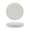 23 cm - Selecta Piatto Presentazione Alto Rotondo In Porcellana Set 2 Pz