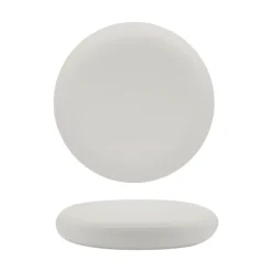 20.2 cm - Selecta Piatto Presentazione Alto Rotondo In Porcellana Set 3 Pz