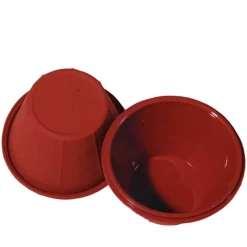 8 cm - Silikomart SFT813 Stampo Cream Caramel Rotondo Antiaderente In Silicone