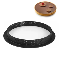19 cm - Silikomart Tarte Ring Stampo Anello Microforato Antiaderente In Silicone
