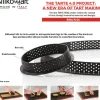 8 cm Silikomart Tarte Ring Stampo Anello Microforato Antiaderente In Silicone - Set 6 Pz